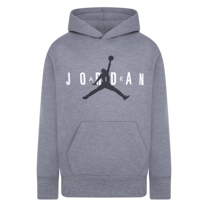Image of Air Jordan Kids Jumpman Hoodie Carbon Heather male 13-15YR