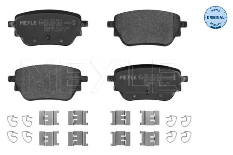 Image of Brake pad set MEYLE 025 229 8617