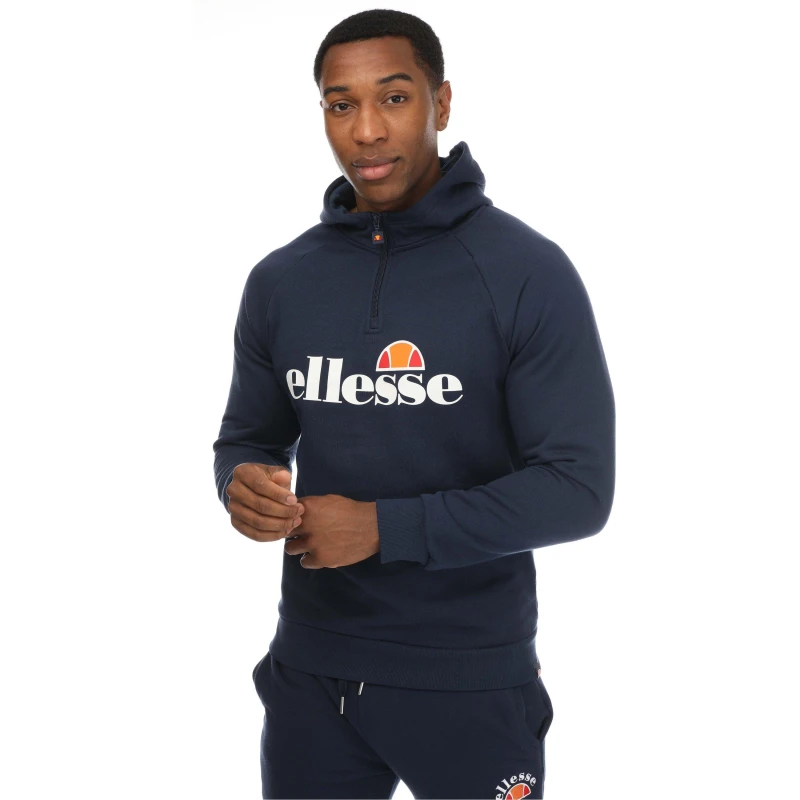 Image of Ellesse Cabbas Overhead Hoodie - Blue Blue L