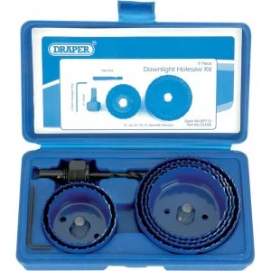 image of Draper 9 Piece Downlight Installation Hole Saw Set