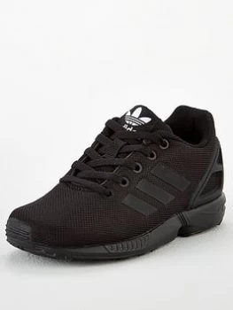 Image of Adidas Originals Zx Flux Junior Trainers - Core Black