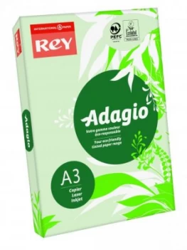 Image of Rey Adagio A3 Paper 80gsm Green RM500