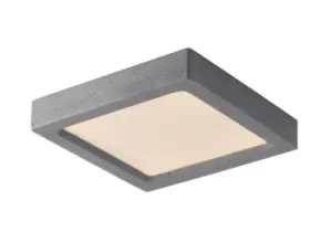 image of Rock Integrated LED Paintable Plaster Surface Mounted Ceiling Light, Grey, 4000K