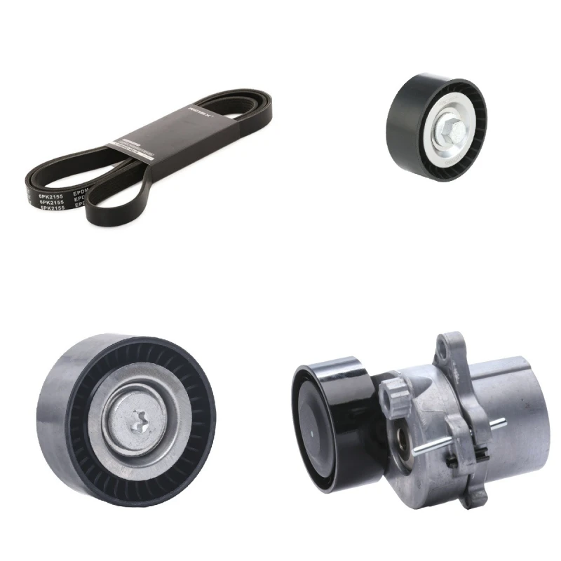 Image of RIDEX 542R0720 V-ribbed belt set Check alternator freewheel clutch & replace if necessary V-Ribbed Belt Set (542)
