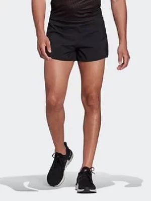 Image of adidas Adizero Engineered Split Shorts, Black Size XL Men
