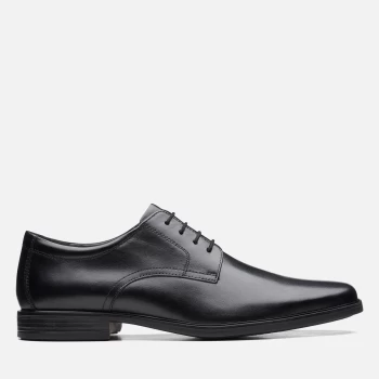 Image of Clarks Mens Howard Walk Derby Shoes - Black - UK 10