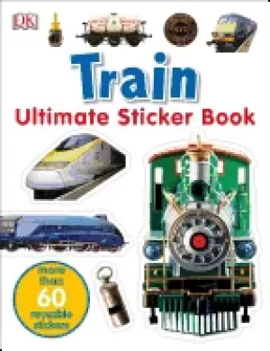 Image of ultimate sticker book train more than 60 reusable full color stickers