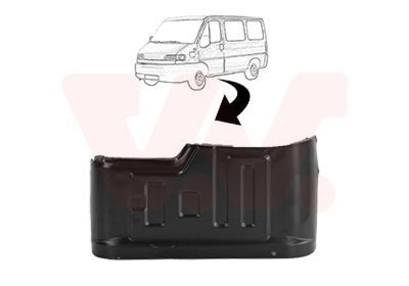 Image of VAN WEZEL Rocker panel VAN WEZEL 1747111