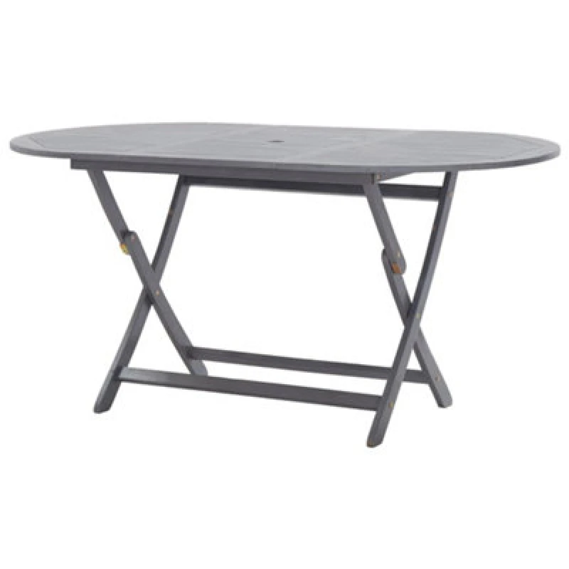 Image of vidaXL Solid Acacia Wood Folding Garden Table 160cm Outdoor Indoor Dining