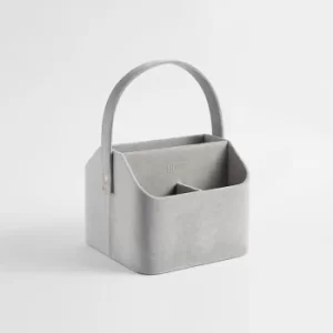 Image of Grey Velvet Caddy