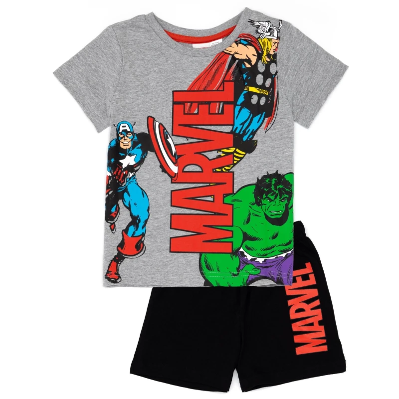 Image of Disney Short Sleeve Short Leg Pyjama Set Black male