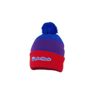 image of TaylorMade Bobble Beanie Red/Royal