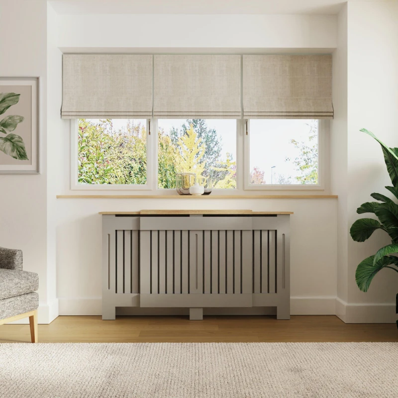 Image of GFW Longslow Adjustable Radiator Cover Grey LONADJGRY