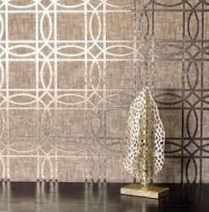 Image of Arthouse Geo Bronze Black Kiss Foil Wallpaper