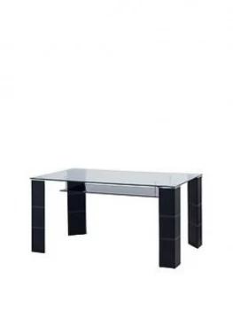 Julian Bowen Greenwich 150 Cm Glass Top Dining Table