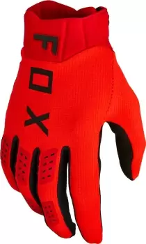 Image of FOX Flexair Motocross Gloves, black-red, Size 2XL, black-red, Size 2XL