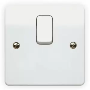 image of Mk By Honeywell - 20A Double Pole Switch with Flex Outlet in Base - White