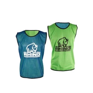 Image of Rhino Reversible Training Vests Royal/Green - Large/XLarge