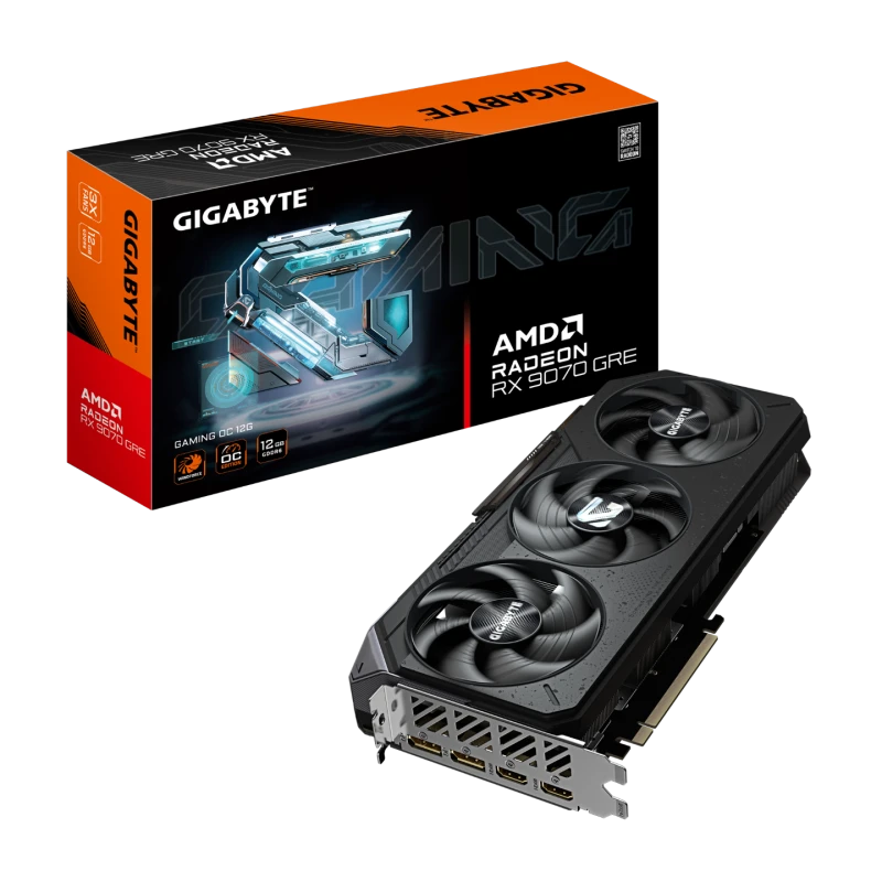 Image of Gigabyte Radeon RX 9070 GRE GAMING OC 12GB GDDR6 Graphics Card - GV-R907GREGAMING OC-12GD