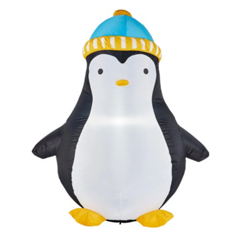 Image of SO Christmas SO 145cm Christmas Inflatable Penguin Black