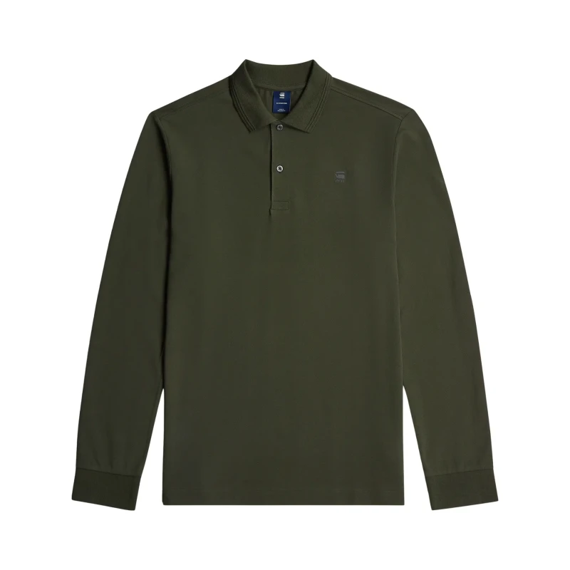 Image of G-Star Long sleeve polo shirt G-Star Dunda Slim Gris Male S