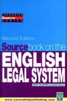 Image of Sourcebook on the English Legal System by Kelly Paperback