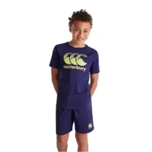Image of Canterbury Vapodri Superlight Training Logo Tee - Blue
