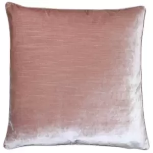 image of Paoletti Luxe Velvet Polyester Filled Cushion Blush