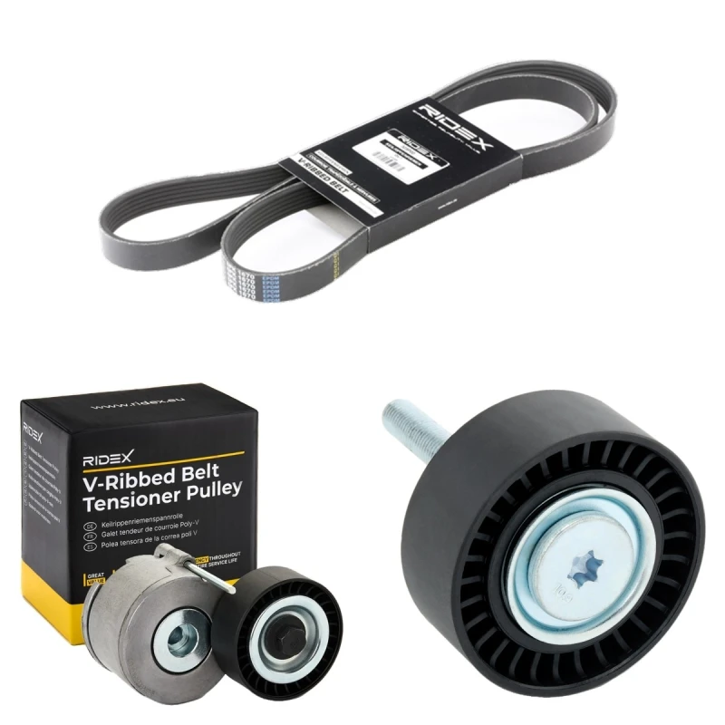 Image of RIDEX 542R0291 V-ribbed belt set V-Ribbed Belt Set (542)
