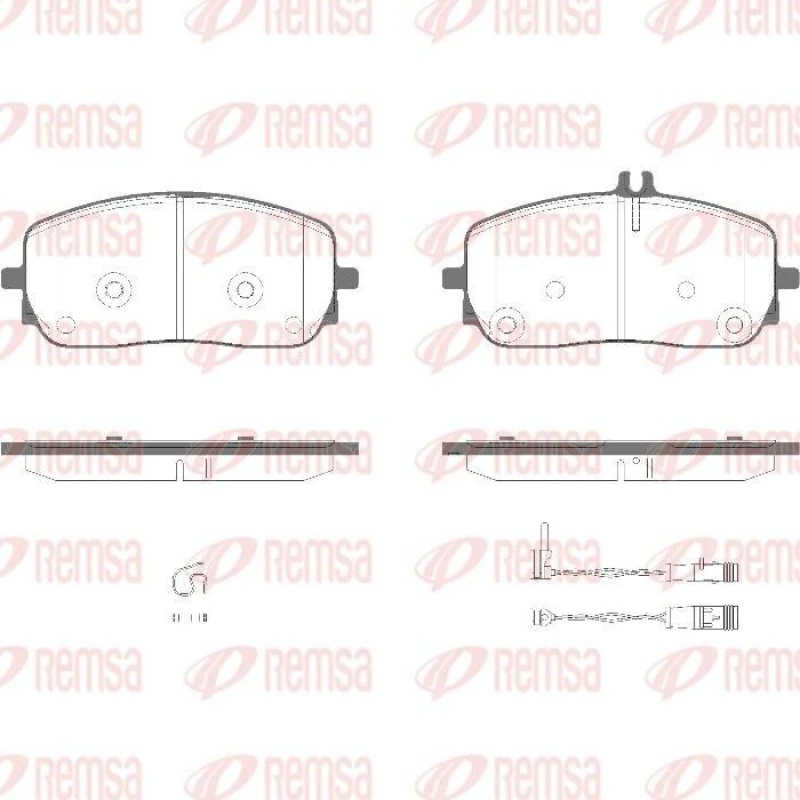 Image of REMSA Brake pad set REMSA 1826.02