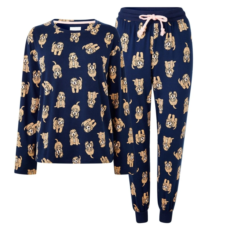 Image of Chelsea Peers Classic Pyjama Set - Blue Blue 18