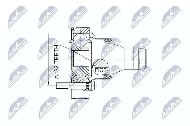 Image of NTY Drive shaft coupler NTY NPW-BM-002