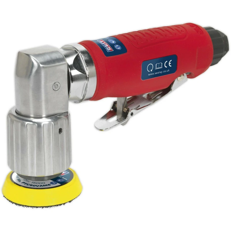 Image of Loops 50mm AIR Orbital Disc Sander - 1/4" BSP - Variable Speed Hook & Loop Backing Pad Multi