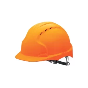 image of EVO3 Vented Orange Safety Helmet