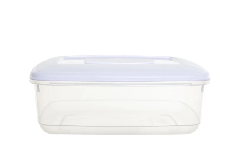 Image of Whitefurze Rectangular Food Storage Box, 4L, Clear