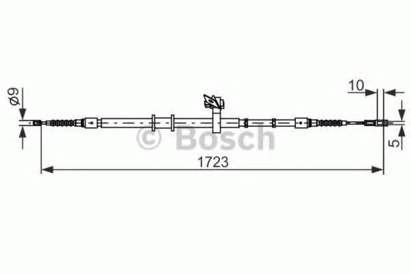 Image of Handbrake cable Bosch 1 987 482 269
