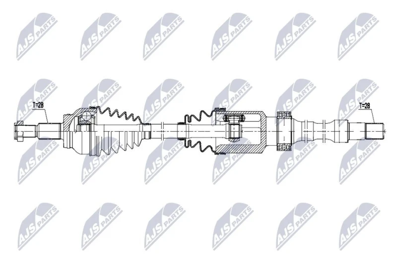 Image of NTY NPW-MZ-125 Drive shaft Front Axle Right Drive Shaft (13)