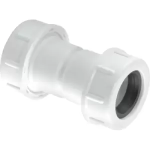 image of McAlpine Overflow Universal Compression Straight Connector 19/23mm