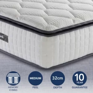 image of Sleepsoul Bliss 800 Pocket Single Mattress White