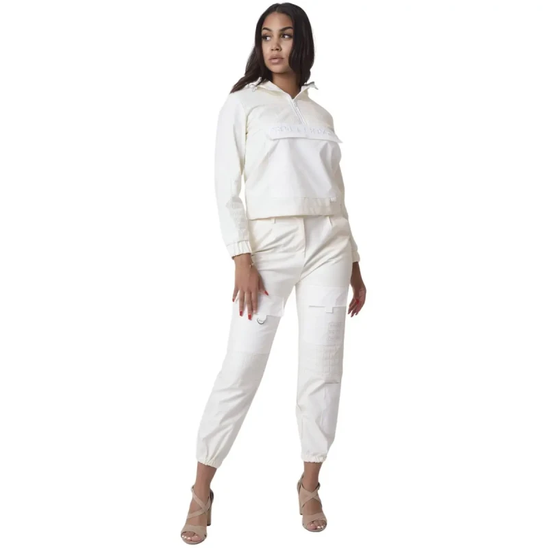 Image of Project X Paris Womens imitation leather square padded trousers Project X Paris Blanc Female XS