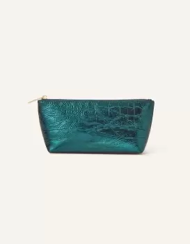 Image of Accessorize Womens Metallic Make Up Bag, Size: 9x27cm