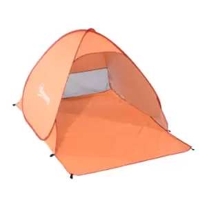 Image of Outsunny Pop Up Beach Tent - Orange