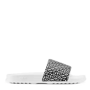 Image of Hugo AOP Matching Pool Slides - White