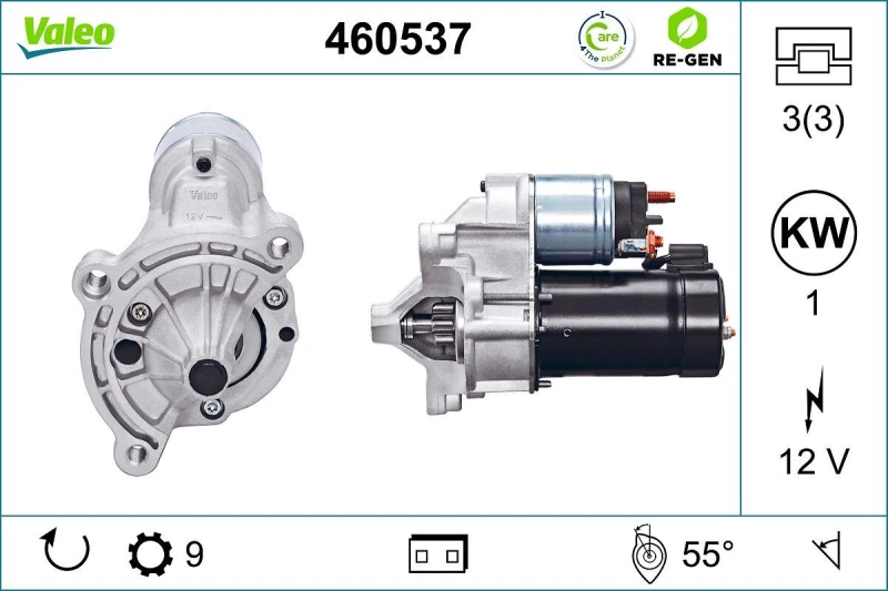 Image of Starter motor VALEO 460537