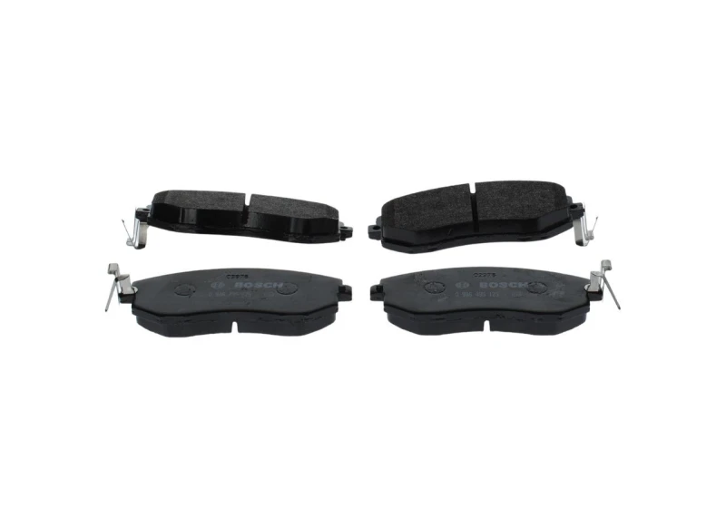 Image of Bosch 0 986 495 125 Brake pad set with acoustic wear warning, with mounting manual Low-Metallic Brake Pad Set,disc brake (402)