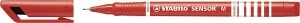 Image of Stabilo Sensor Fineliner Medium Red PK10