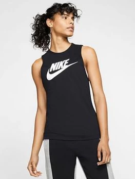 Image of Nike NSW Futura Muscle Tank Top - Black, Size L, Women