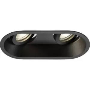 image of Knightsbridge - Dipa Twin Tilt Round Anti-Glare Downlight Black - DIC2TRB