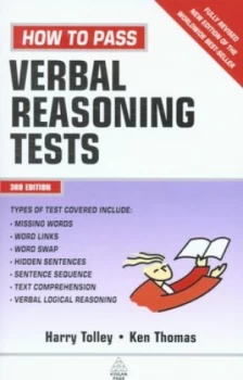 Image of How to Pass Verbal Reasoning Tests by Harry Tolley Book