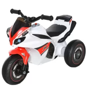 image of Reiten Kids Ride-On Bike Motorcycle with Music & Lights - Red/White